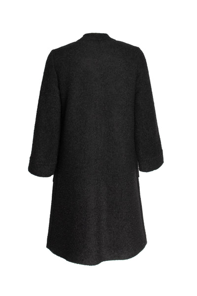 Offset Mandarin Collar Coat Black Texture 8601 DIGBYS Boutique convert-date-to-iso-8601-format-in-sql-server-printable-online