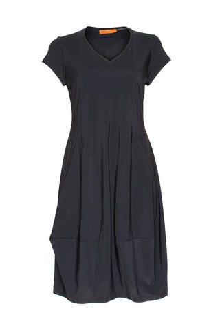 Drop Hem Shirt - Charcoal Viscoes/Silk 4614