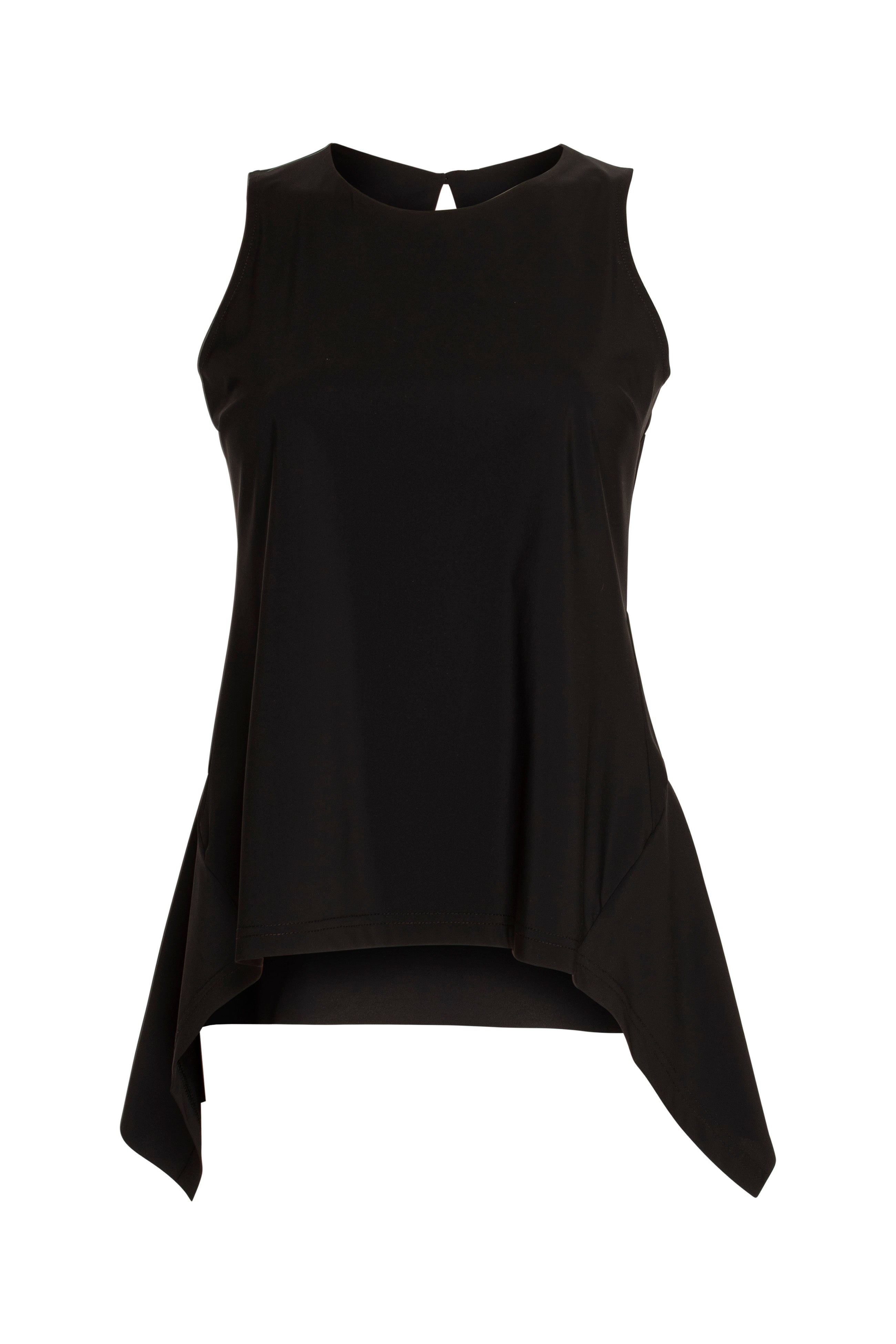 Side Angle Singlet - Black Jersey 6073