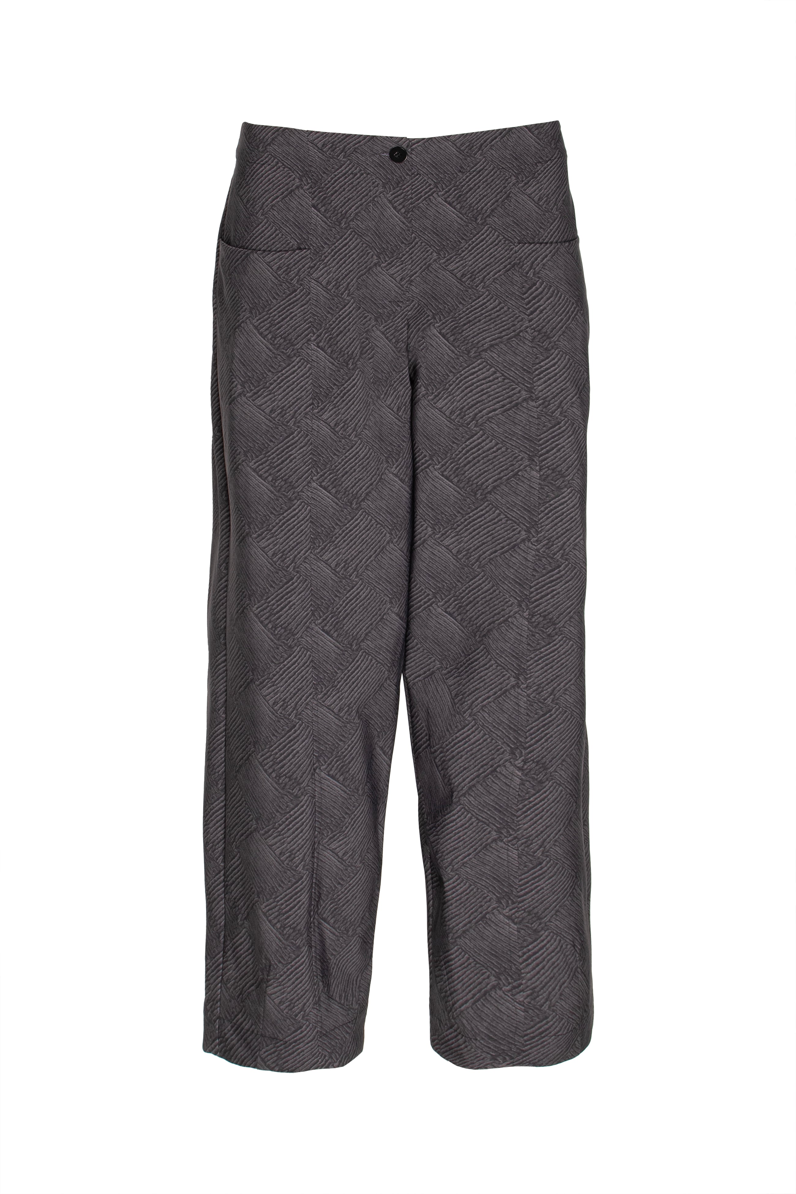 Hip Pocket Pant - Charcoal Print Jersey 4657