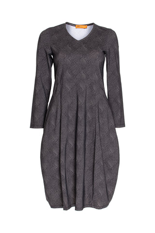 Drop Hem Shirt - Charcoal Viscoes/Silk 4614