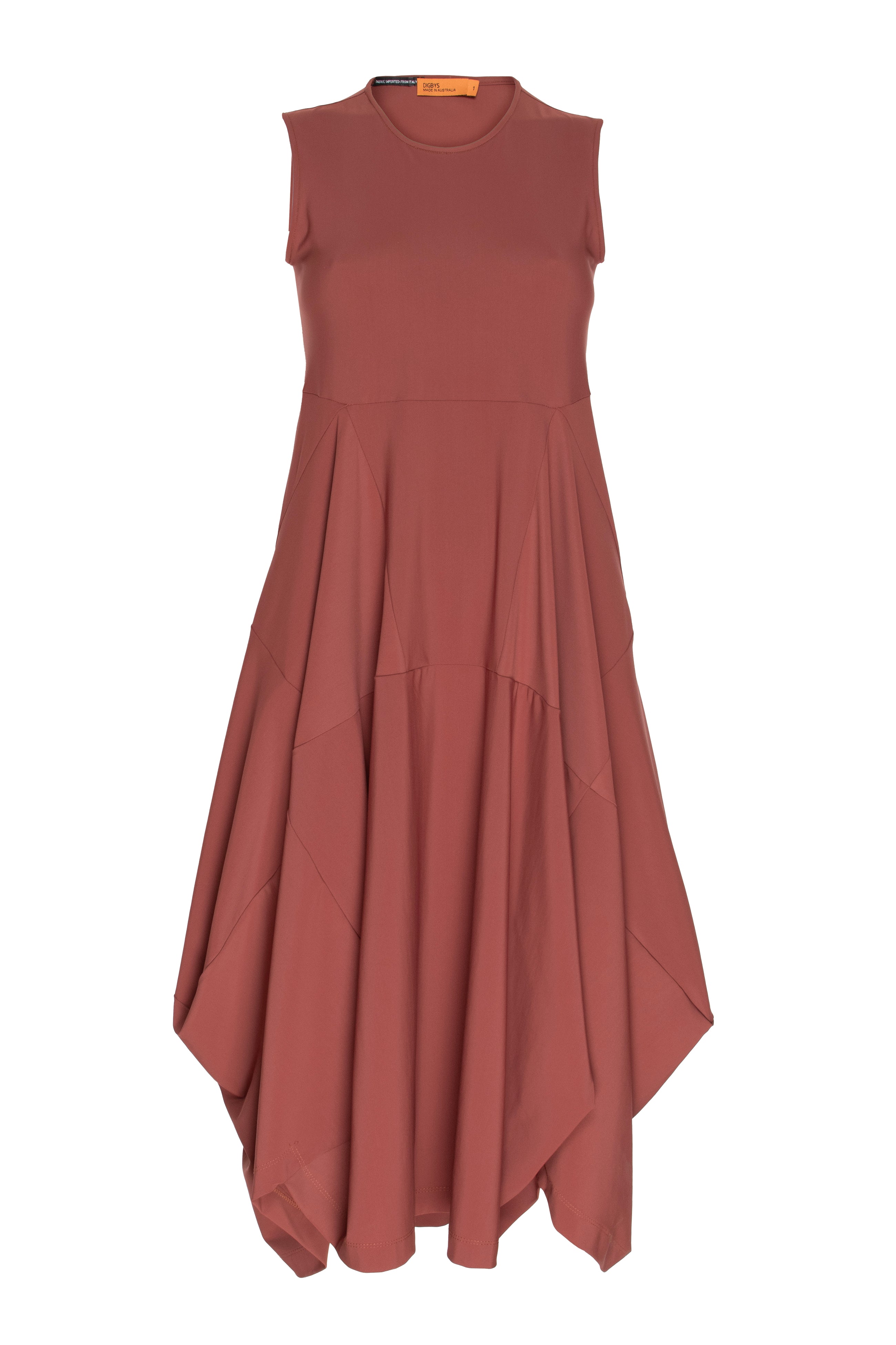 Cinnamon Jersey Multipanel Dress 4621