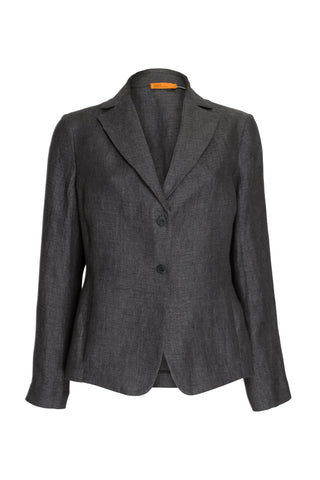 High Revere Collar Jacket - Indigo Jersey 8635