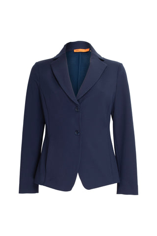 High Revere Collar Jacket - Indigo Jersey 8635