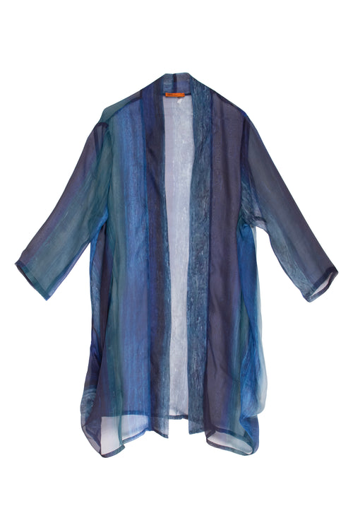 Ocean Side Drape Long Duster 3388