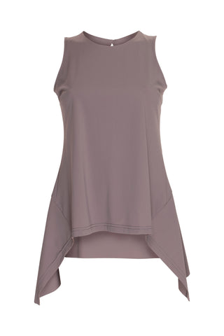 Drape Neck Long Sleeve Top - Black Mesh 4238