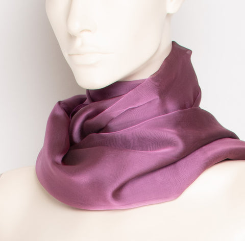 Lavender Silk Scarf F016
