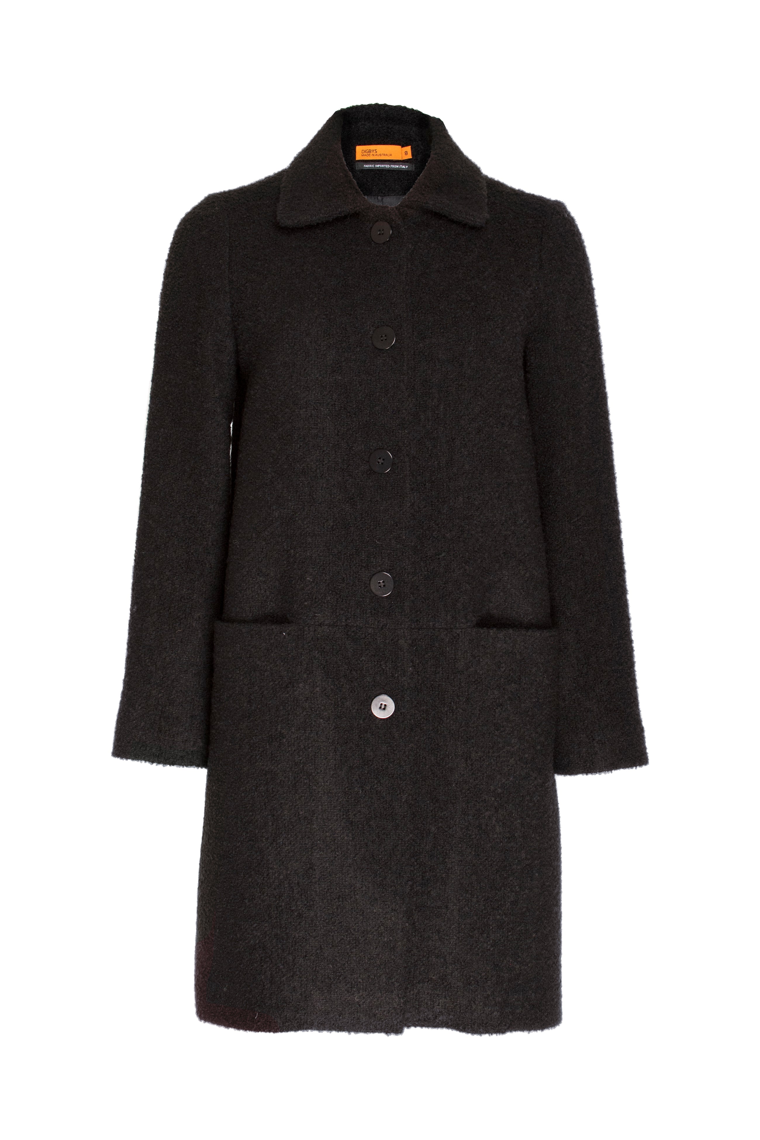 Hip Pocket Coat - Black 5014