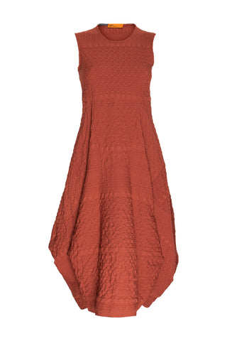Long Tucked Vest - Indigo Jacquard 5004
