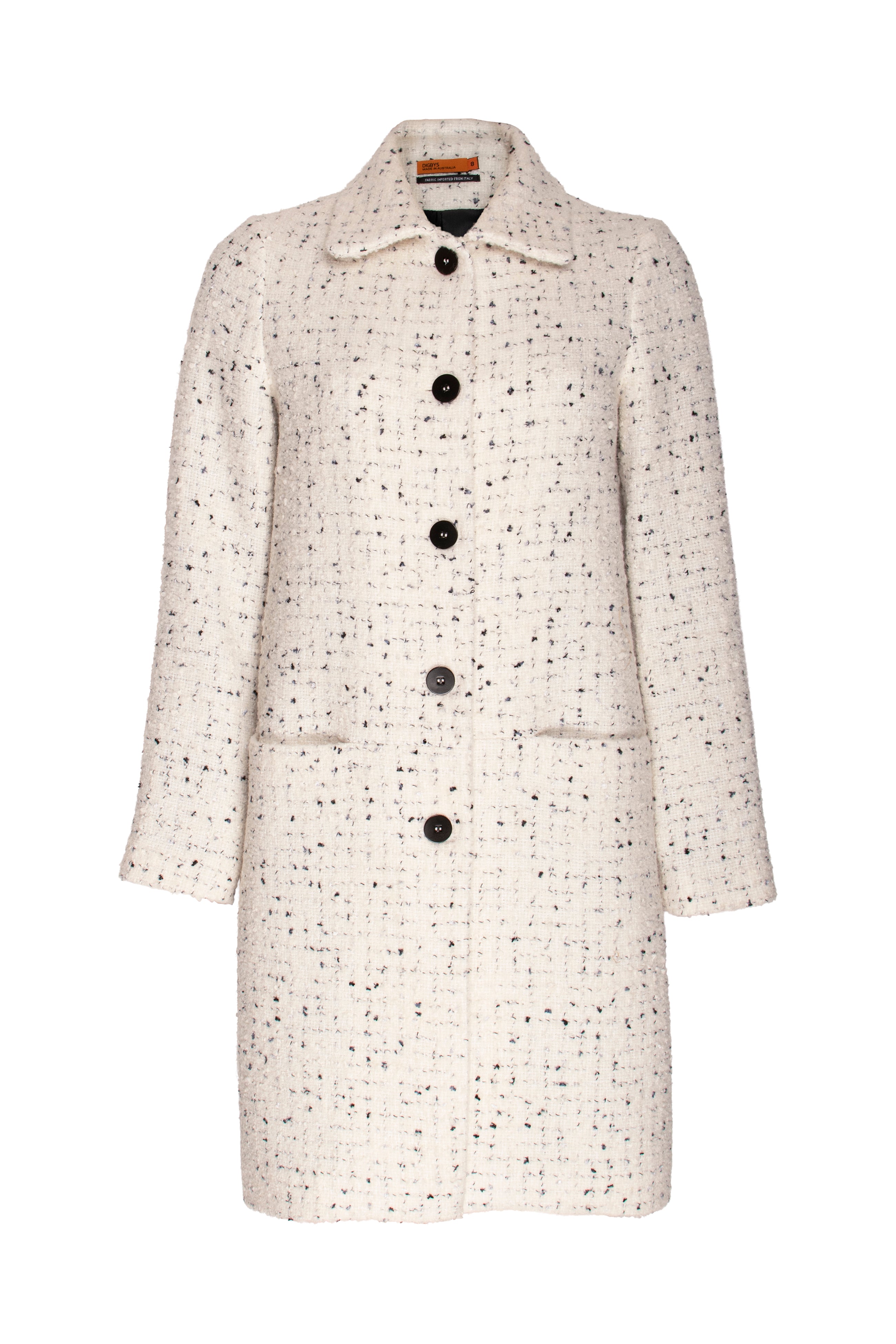 Hip Pocket Coat - Winter White 5013