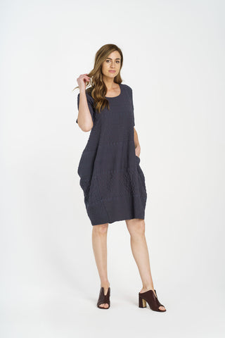 Asymmetric Panel Singlet Dress - Indigo Jersey 6069