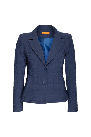 High Revere Collar Jacket - Black Jersey 8634