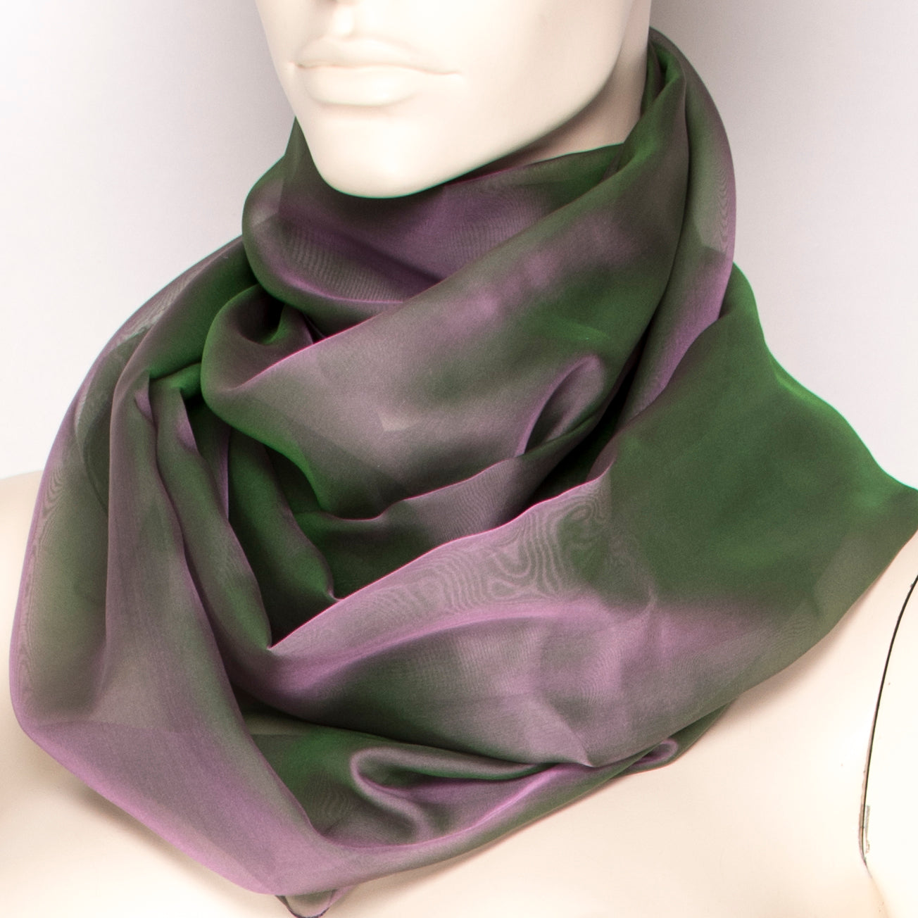 Orchid Silk Scarf E001
