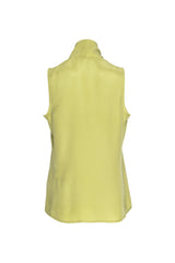Shawl Collar Tank Top - Avocado Silk 3437