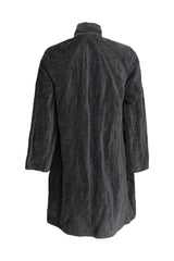 Uneven Hem Coat - Charcoal 5942