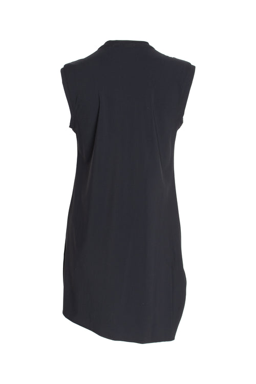 Folded Front Singlet - Black Jersey 3312
