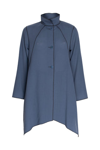 4 Button Shirt - Olive Print Silk 3429