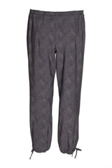 Ankle Tie Pant - Charcoal Check Jersey 3374