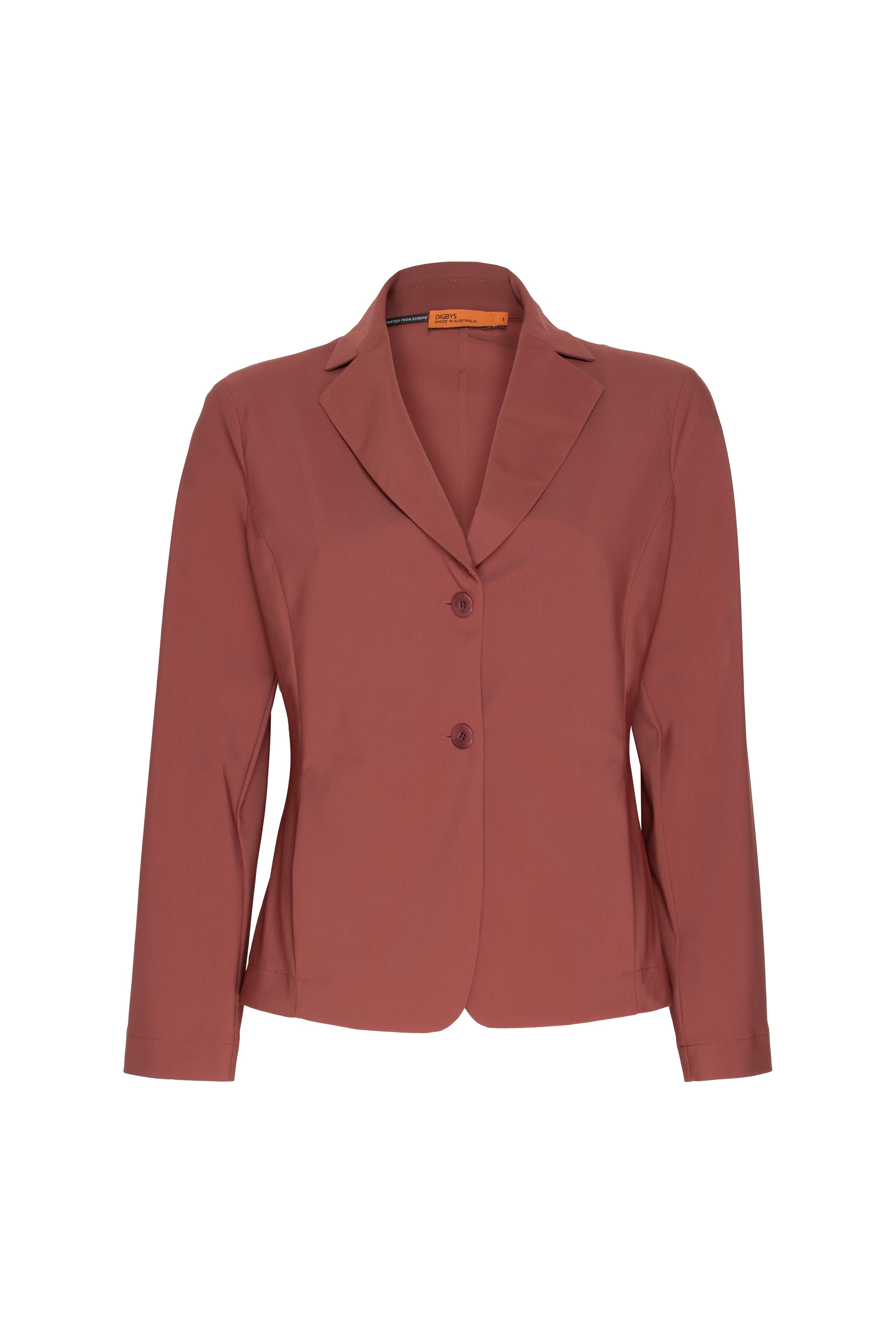 High Revere Collar Jacket Cinnamon Jersey 4623 – DIGBYS Boutique