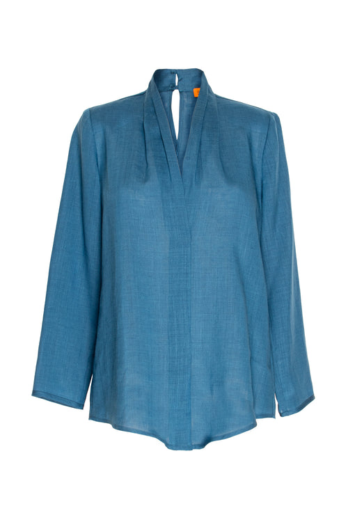 V Neck Shirt - Petrol 3343