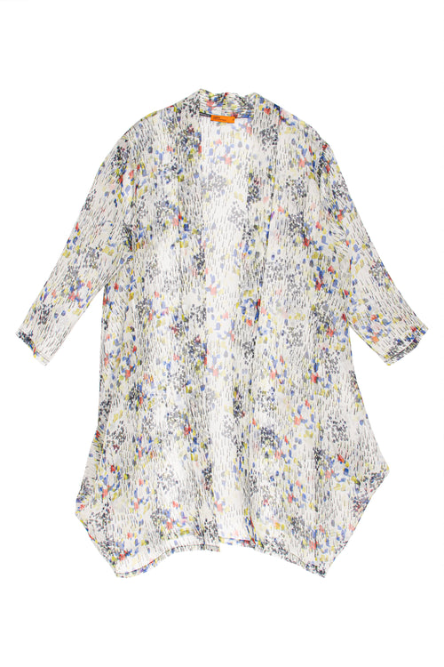 Confetti Side Drape Long Duster 3391