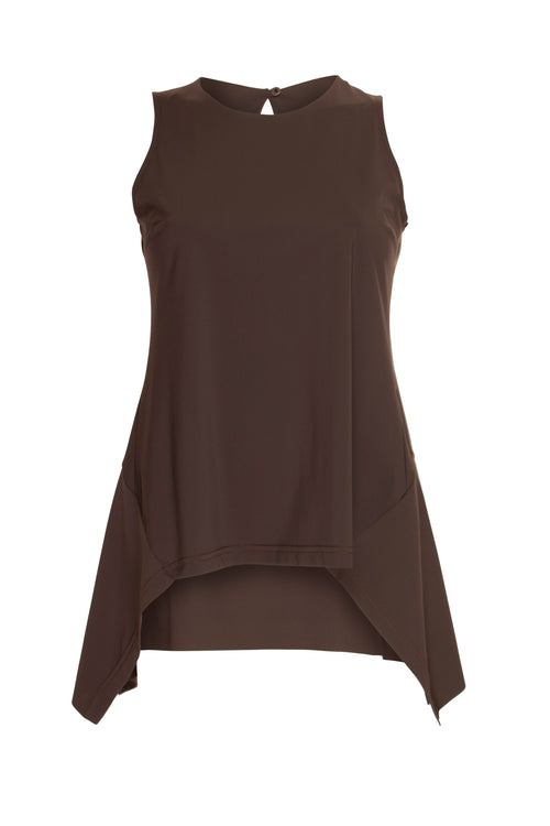 Side Angle Singlet - Chocolate Jersey 6076