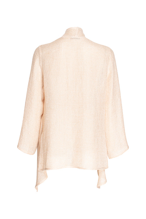 Draped Jacket - Natural Linen 3318