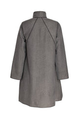 Uneven Hem Coat - Cement 4661