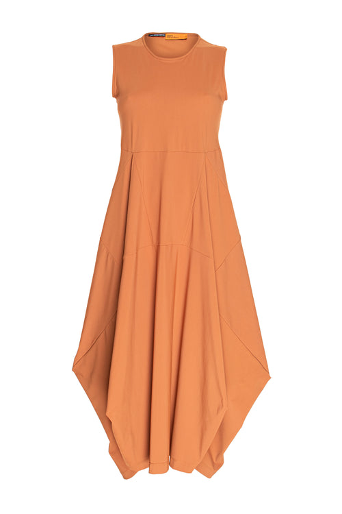 Copper Jersey Multipanel Dress 5917