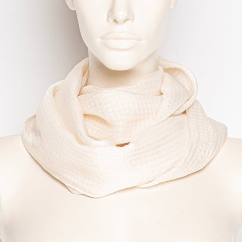 Chocolate Micro Pleat Scarf F030