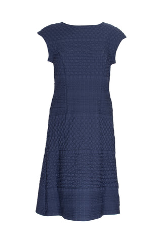 Short Sleeve Panel Hem Dress - Scatter Print Jersey 8638