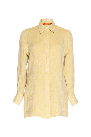 4 Button Uneven Hem Shirt - White 9763
