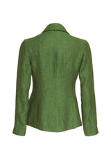 High Revere Collar Jacket - Grass Linen 9721