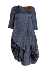 3/4 Sleeve Tucked Dress - Midnight 5928