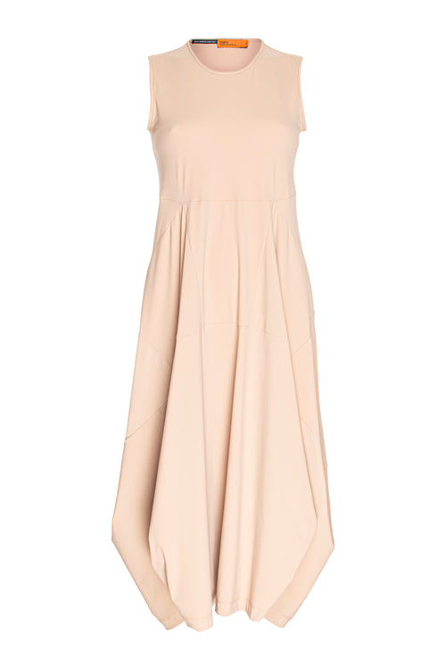 Camel Jersey Multipanel Dress 5918
