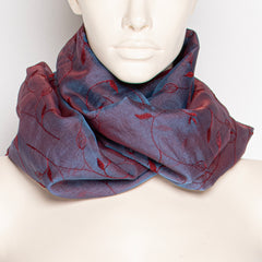Embroidered Organza Scarf F032