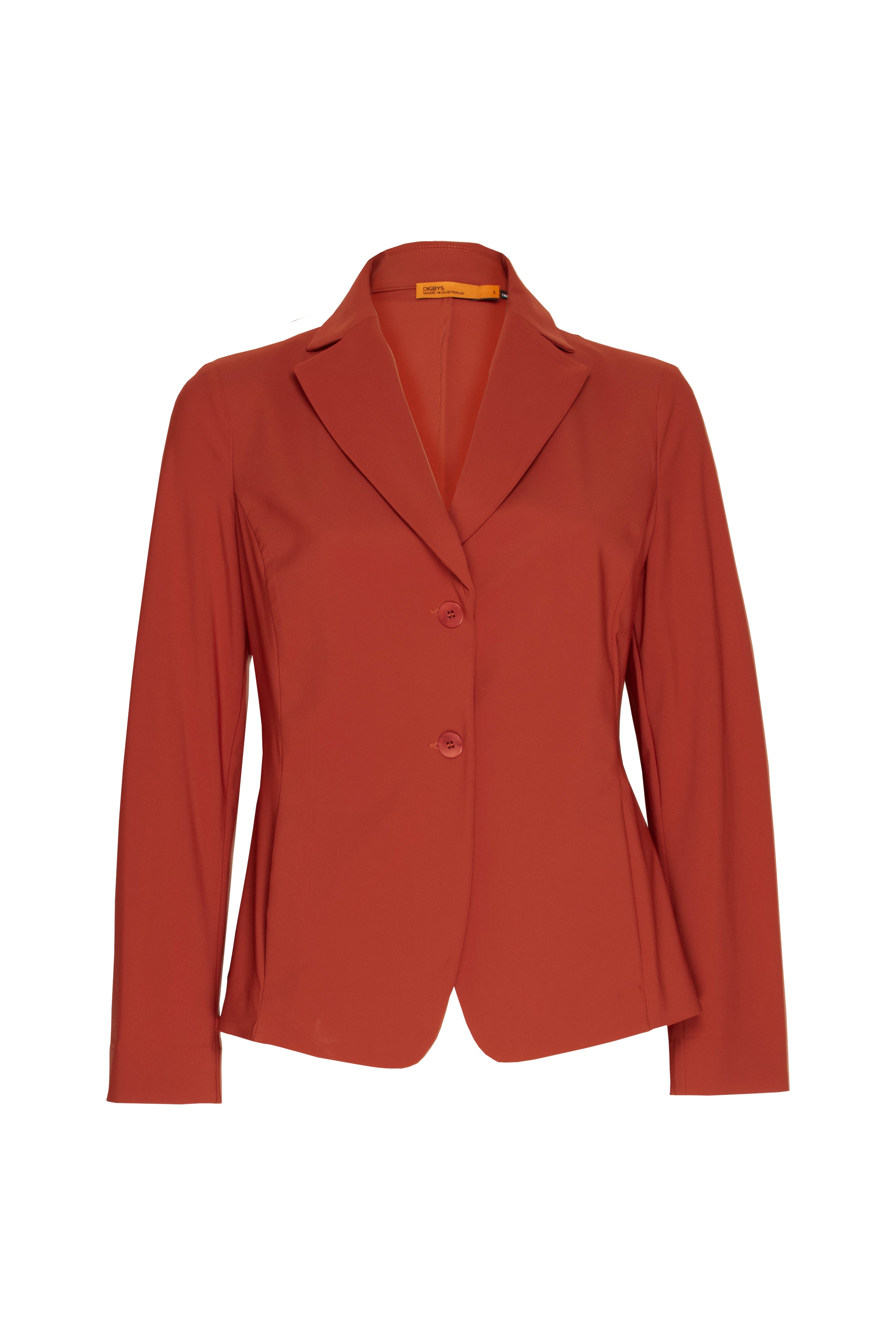 High Revere Collar Jacket - Paprika Jersey 6054