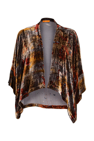 Cuff Sleeve Duster - Pewter Sequins 5946