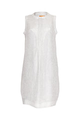 Zip Tab Front Shift - Silver Linen 7818