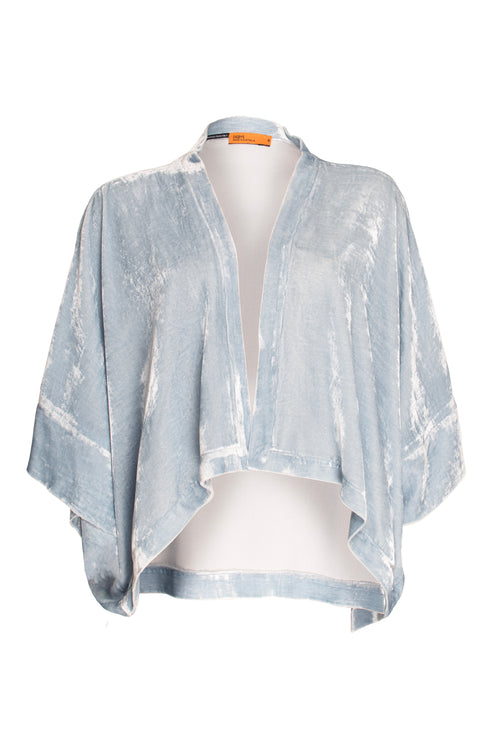 Cuff Sleeve Duster - Sky Velvet 5905