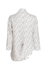 Asymmetric Angle Shirt - Charcoal Dots 3408
