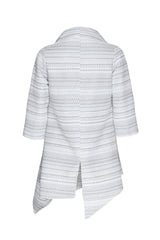 Angle Hem 3/4 Shirt - Platinum 9709