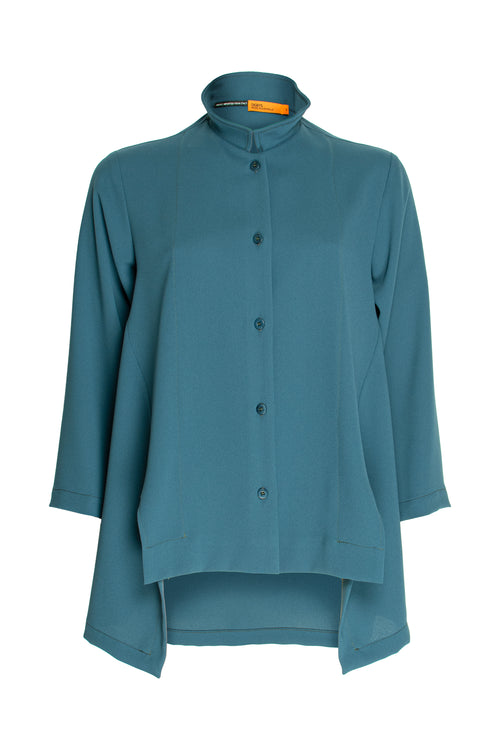 Drop Hem Shirt - Petrol 5921