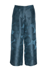 Elastic Waist 3/4 Pant - Teal Viscoes/Silk 5900