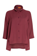 Drop Hem Shirt - Shiraz 5922