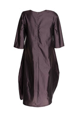 3/4 Sleeve Tucked Dress - Cacao 3357