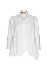 Asymmetric Angle Shirt - White 5937
