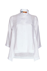 Drop Hem Shirt - White 4616