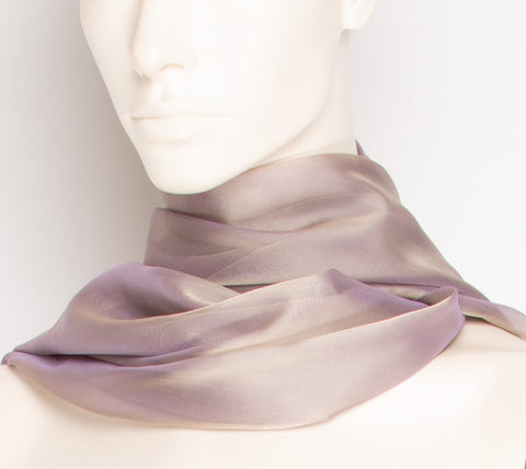 Slate Print Silk Scarf - F010