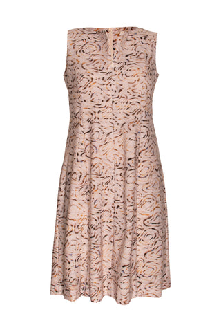 Pleated Hem Dress - Copper 6012
